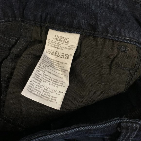 Old Navy Dark Wash Rockstar Midrise Skinny Jeans - Size 4 - Picture 4 of 7